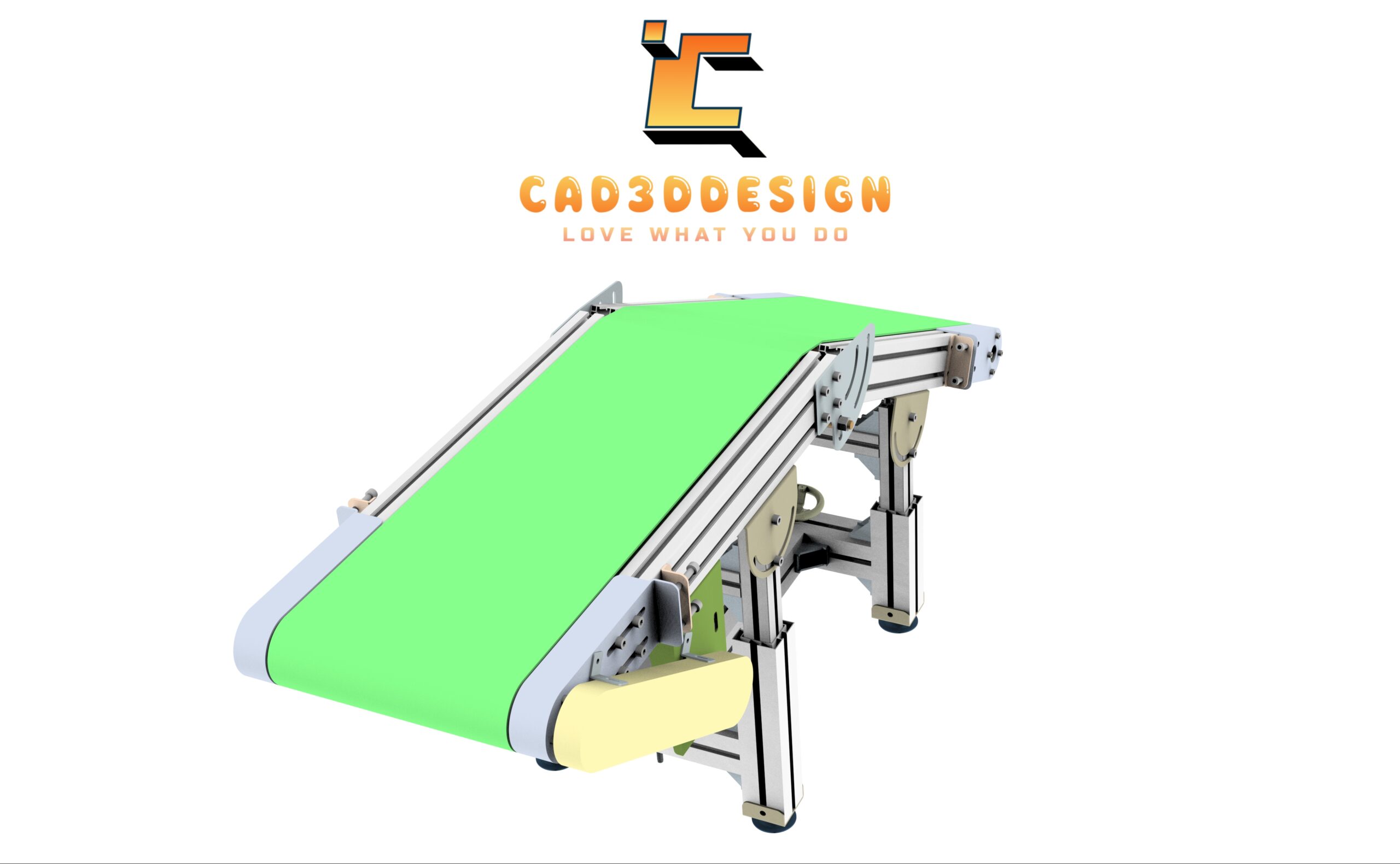 File 3d băng tải điều chỉnh kích thước độ cao-3D design file for a conveyor belt with adjustable height and size