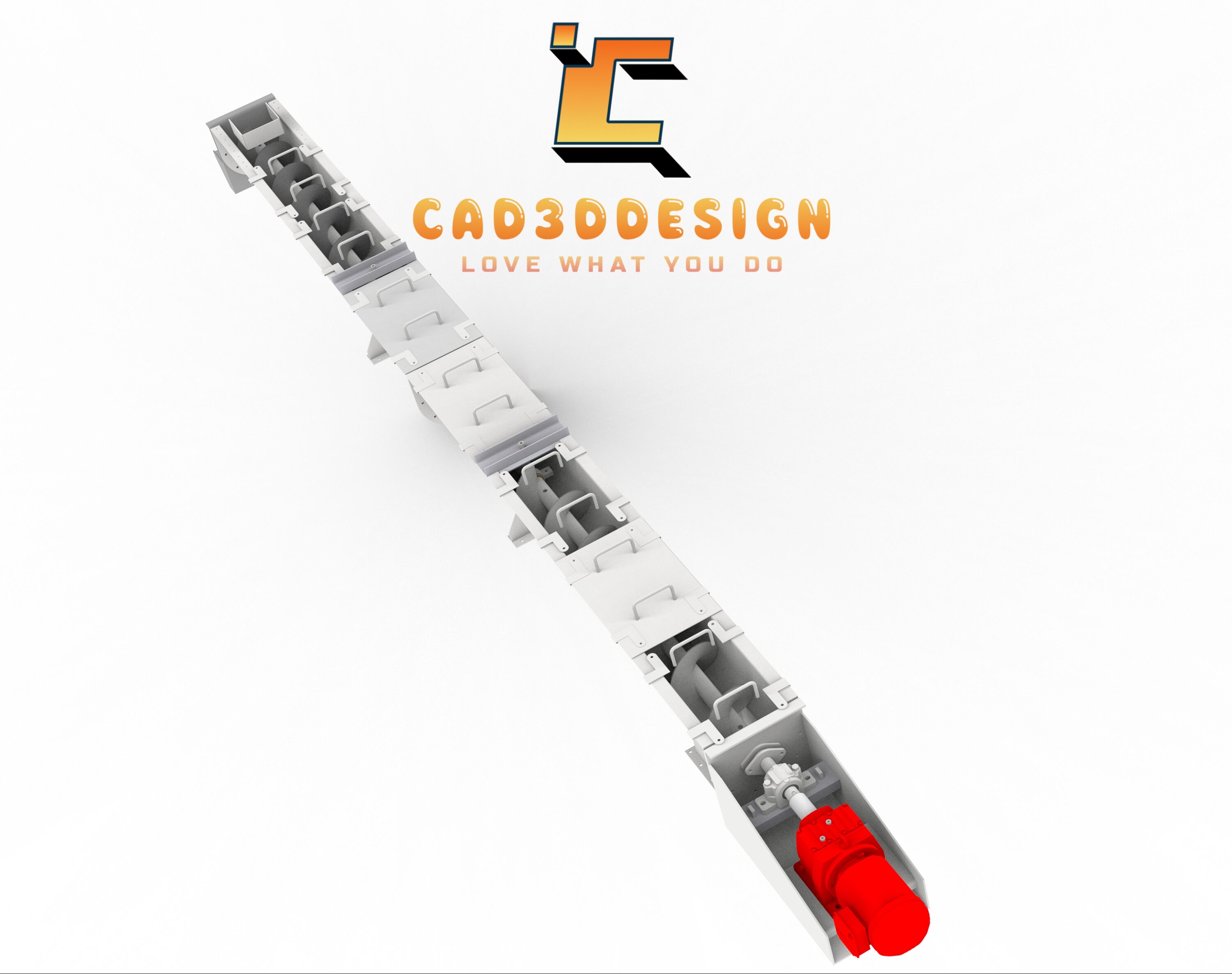 File 3d băng tải liệu cánh vít-3D file of screw conveyor