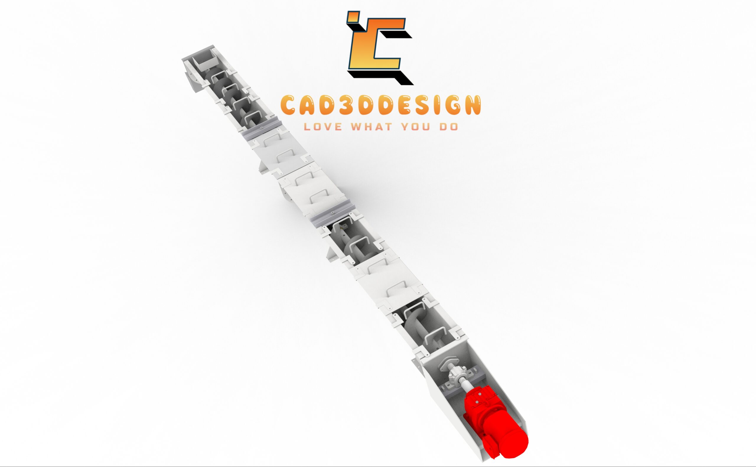 File 3d băng tải liệu cánh vít-3D file of screw conveyor