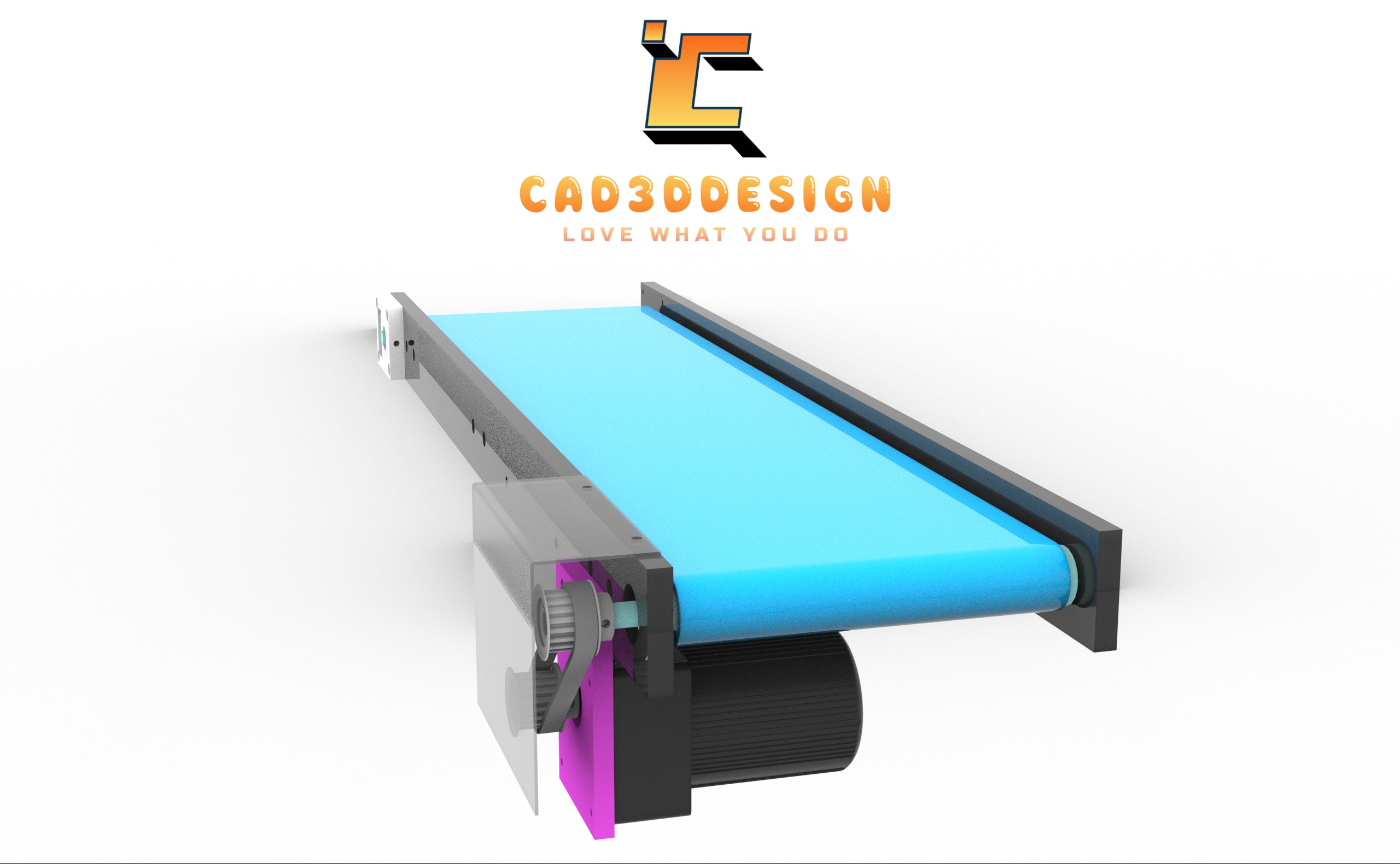 File 3d băng tải pvc động cơ giảm tốc ac miễn phí