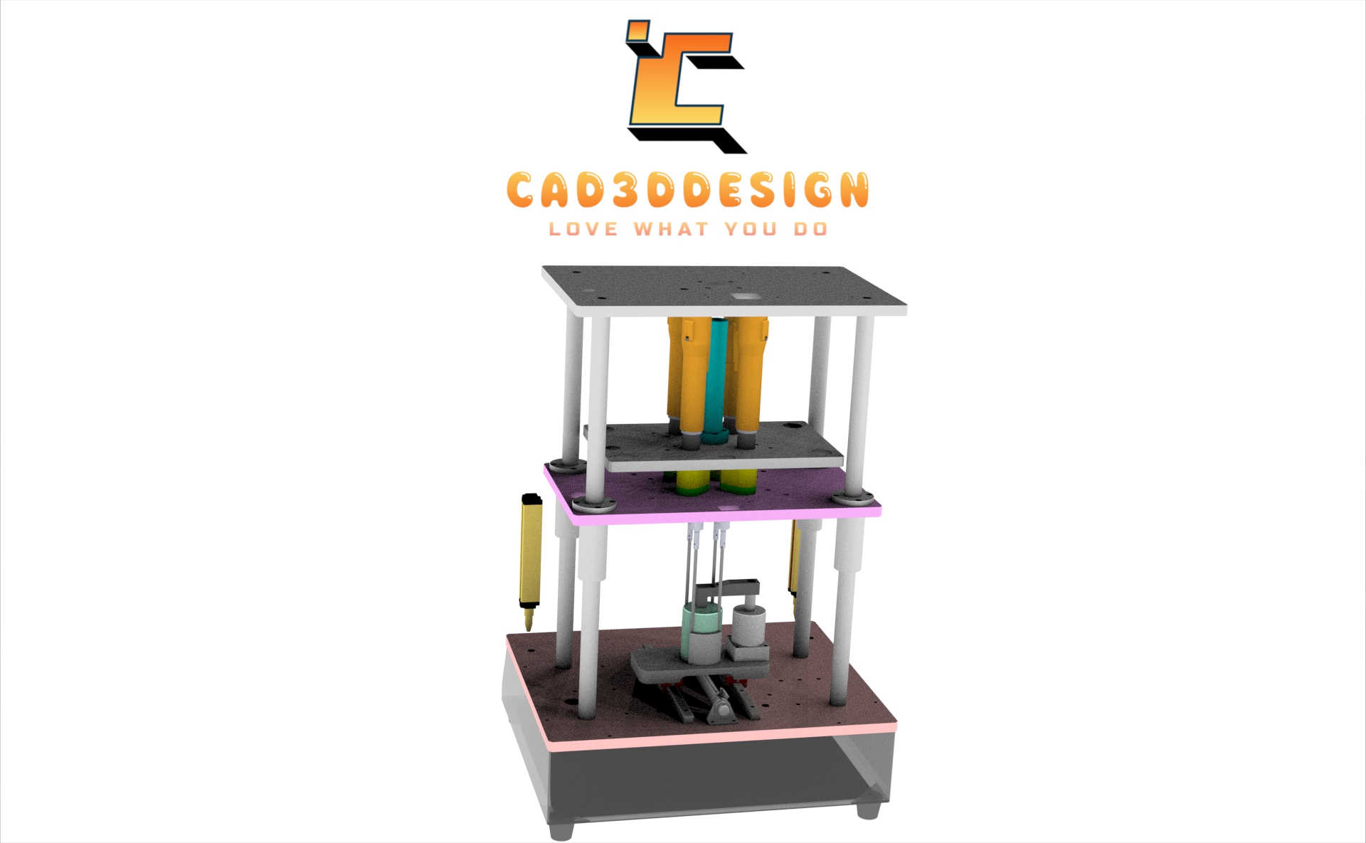 File 3d bản vẽ máy bắn vít tự động lắp ráp 4 đầu miễn phí