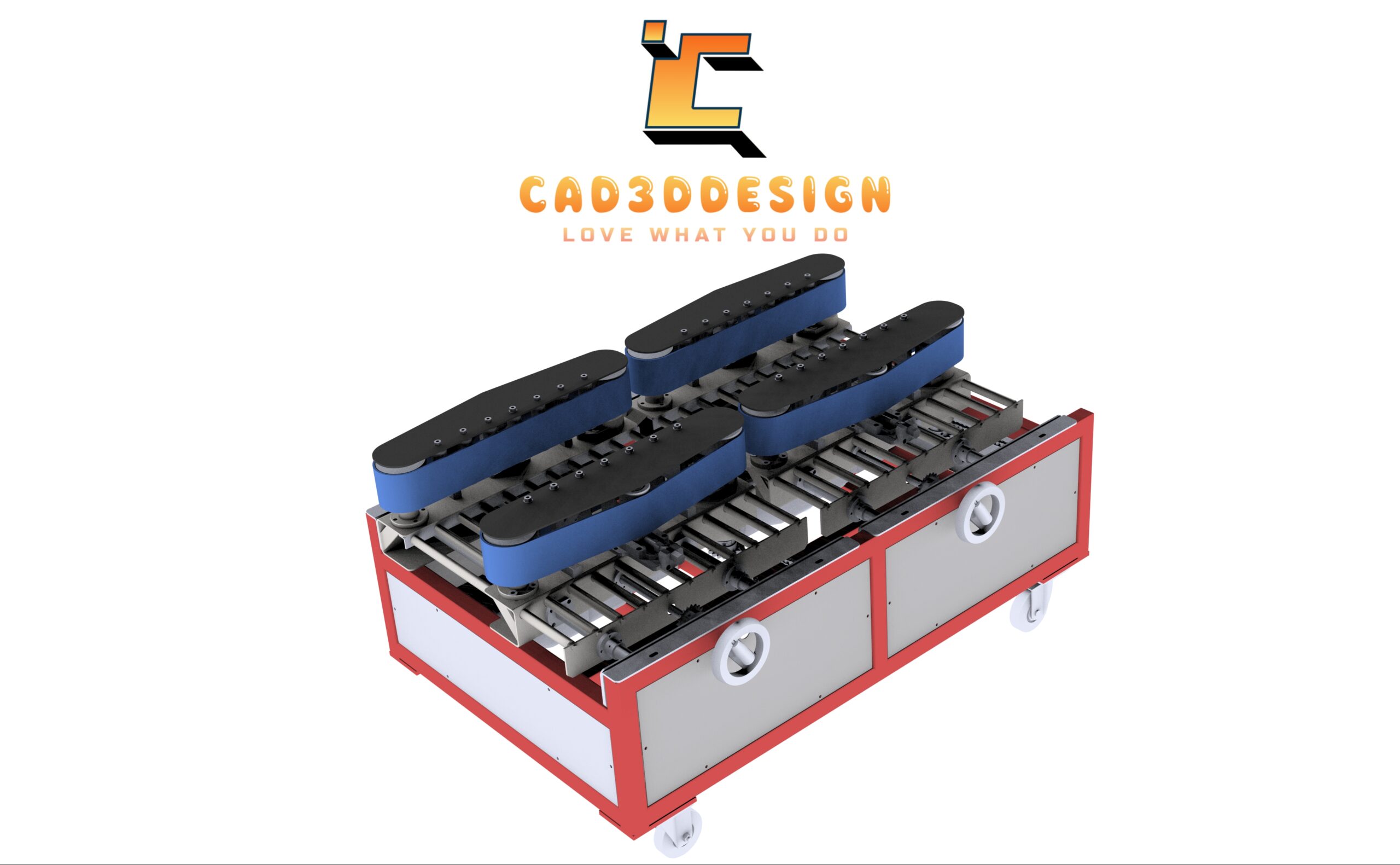 File thiết kế 3d băng tải băng tải điều chỉnh kích thước-3D design file for adjustable size conveyor belt